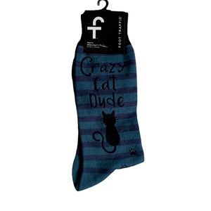 “Crazy Cat Dude” Men’s Socks Father’s Day gift